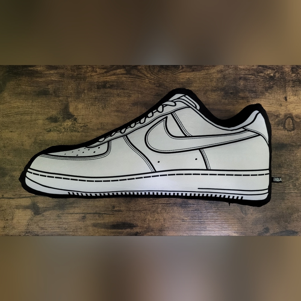 Classic All-White AF1 low sneaker Pillow